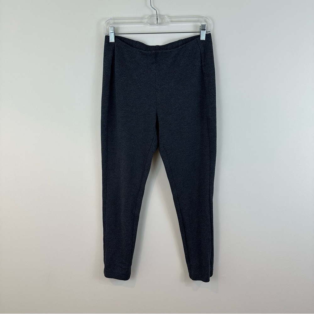 J. Jill Ponte Leggings Gray Patterned Pants Size Medium